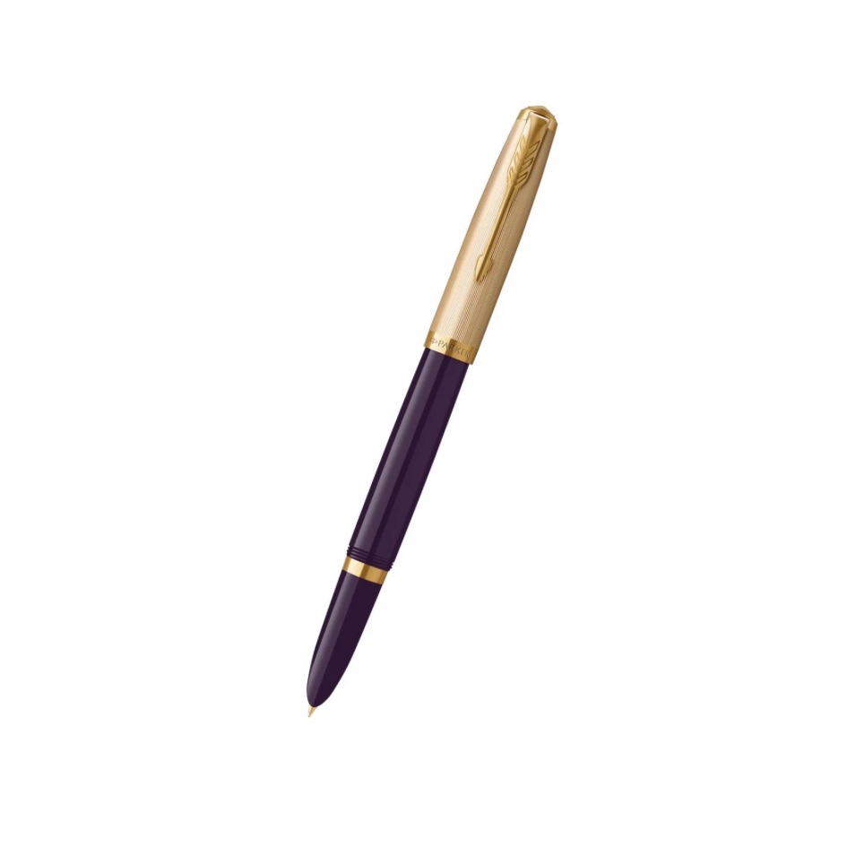 Parker 51 Plum Fountain Pen In Gift Box